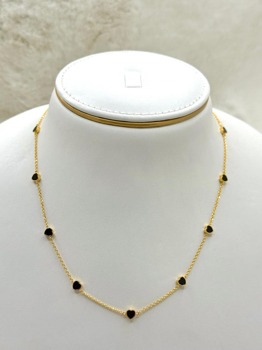 Queen Of Hearts Chain - Black