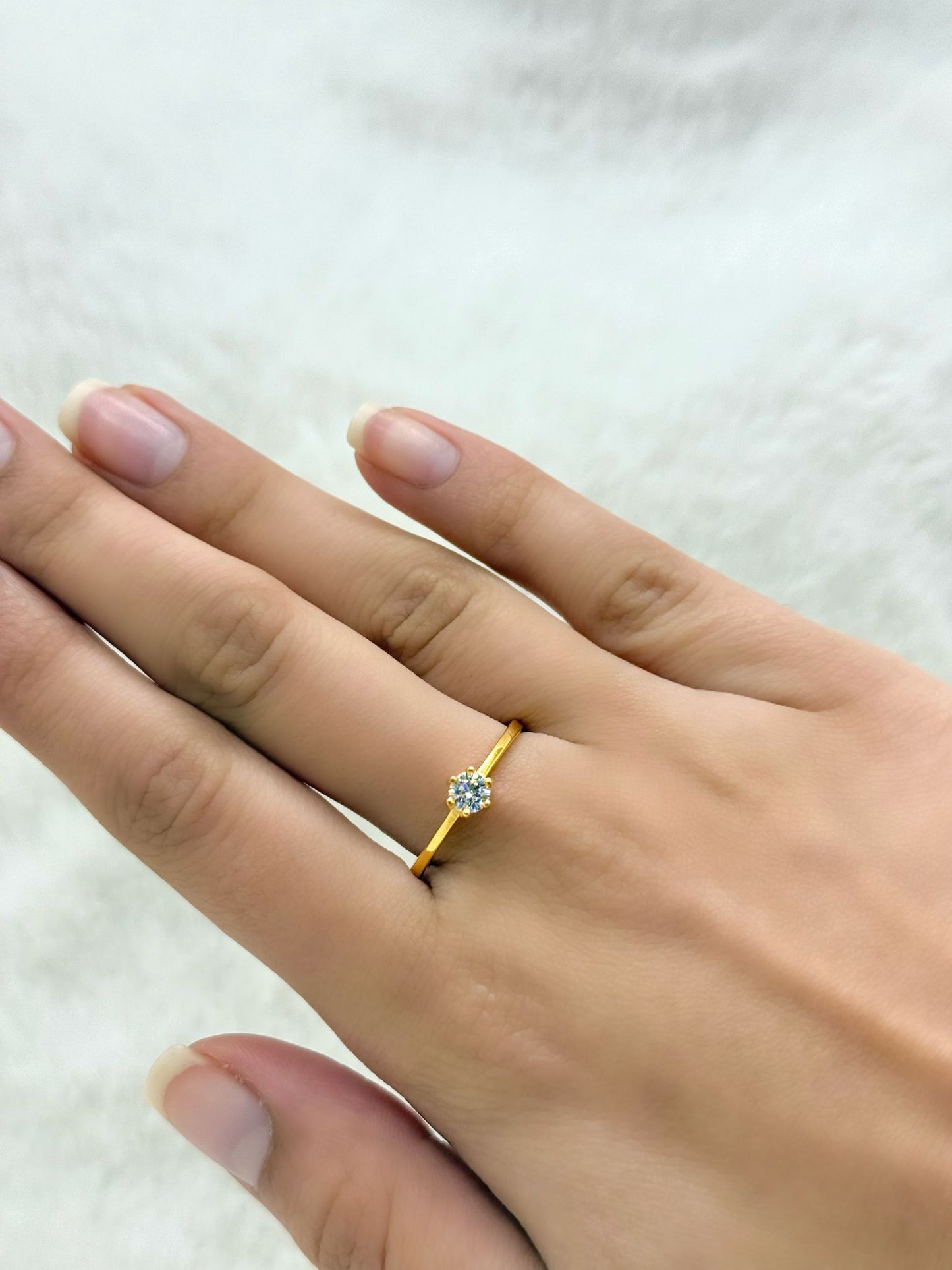 Rondelle Ring- White