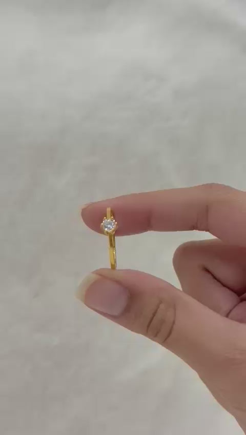 Rondelle Ring- White